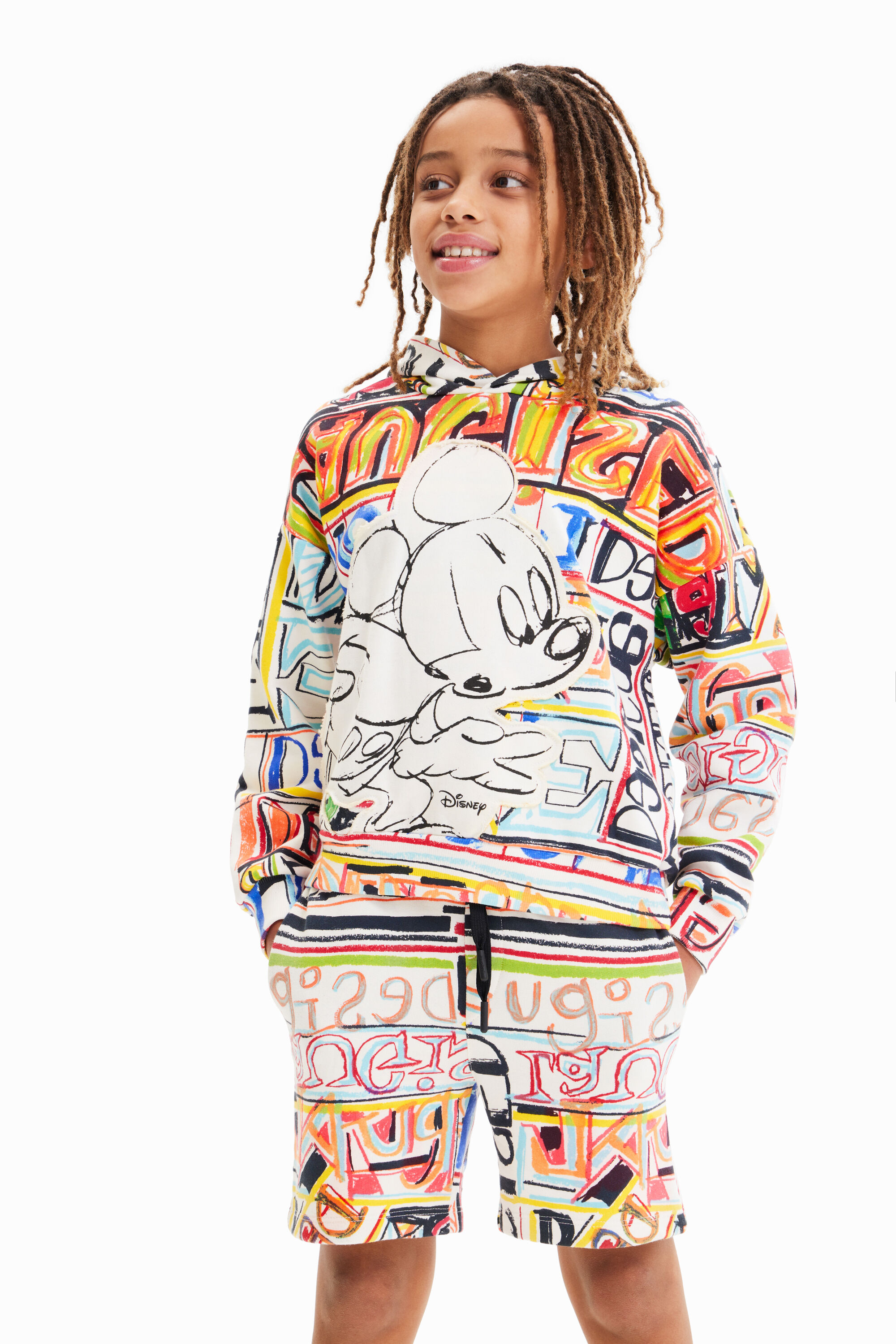 Disney’s Mickey Mouse oversize sweatshirt - MATERIAL FINISHES - S