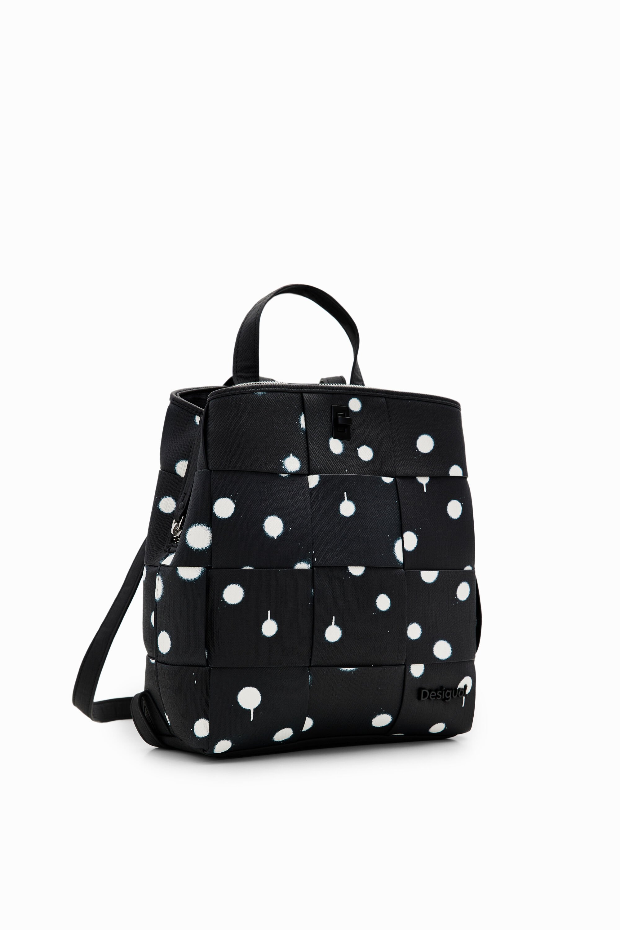 S woven droplets backpack - BLACK - U
