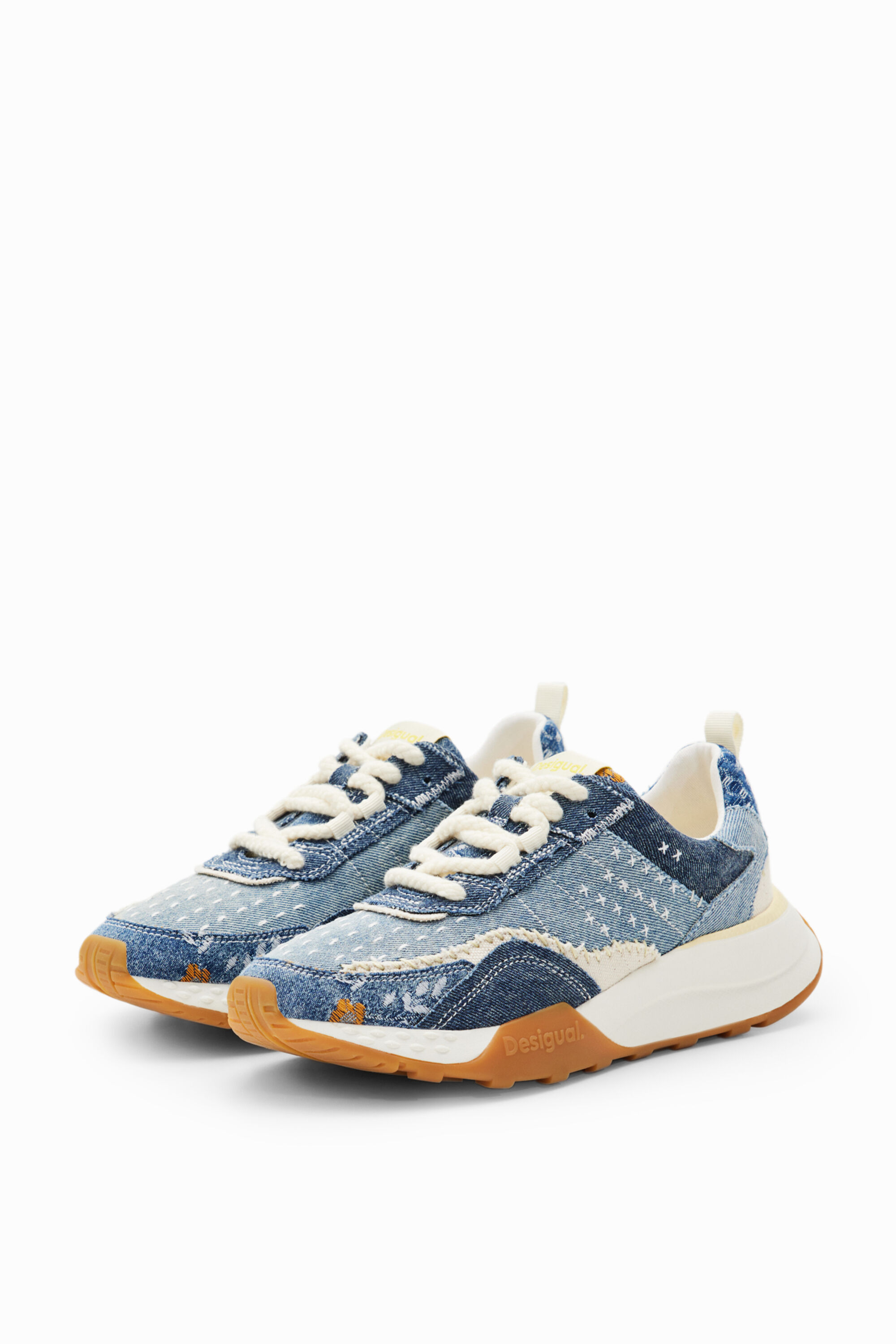 Denim jogger sneakers - BLUE - 39