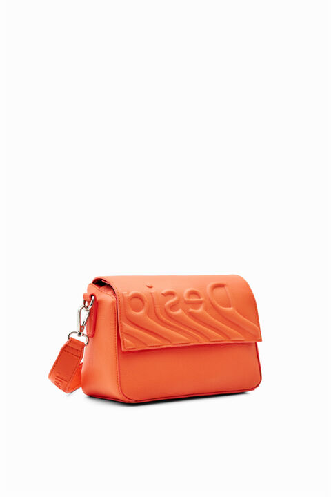 Small embossed-logo bag