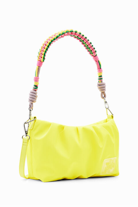 Midsize crossbody bag with trekking strap