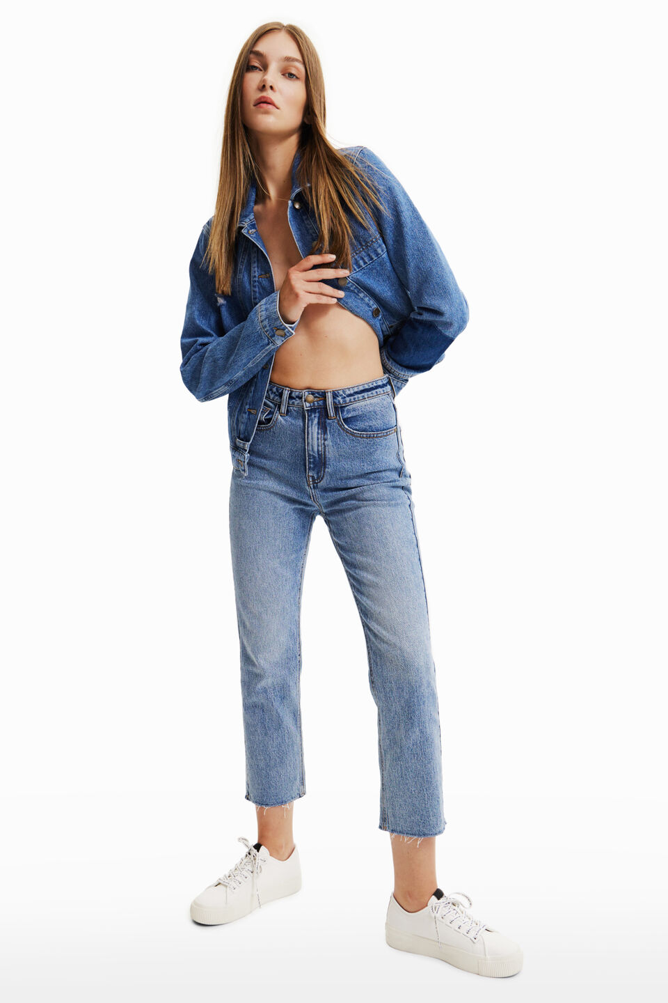 Fern superstition Accountant Wide Leg Jeans for women | Desigual