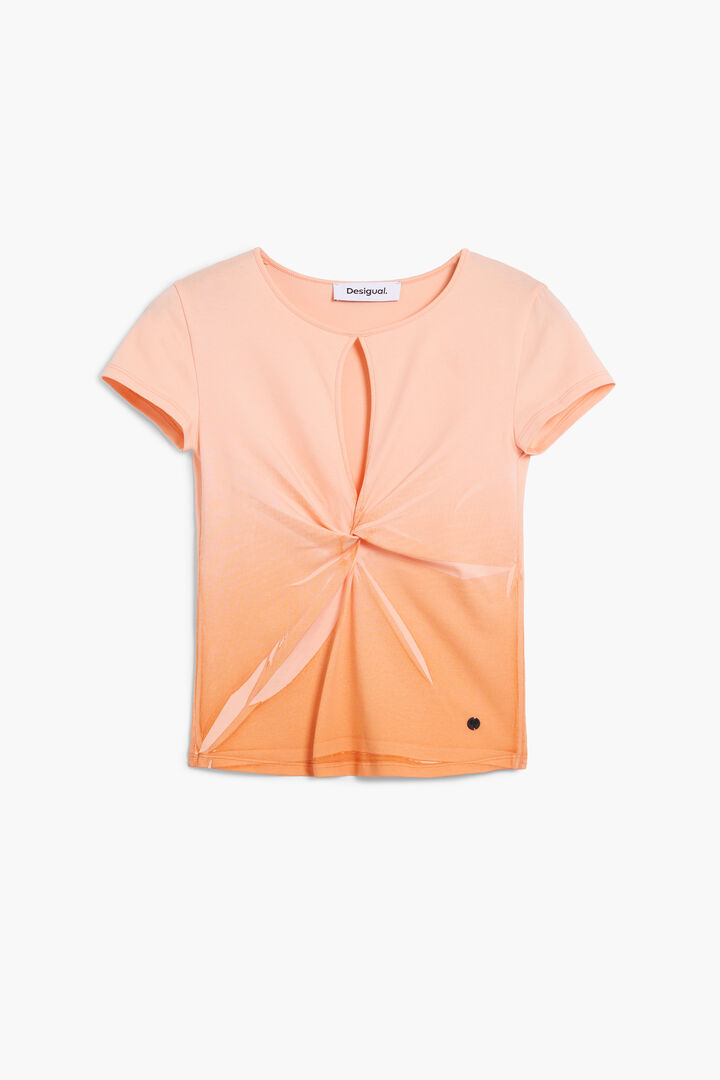 Short-sleeve T-shirt with opening | Desigual