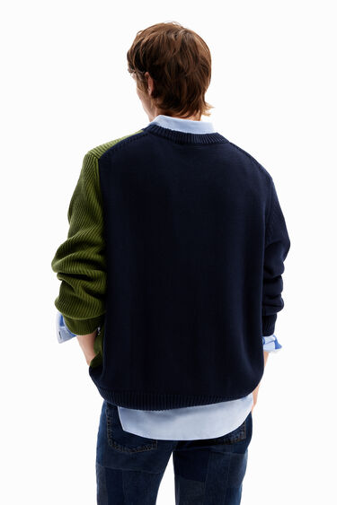 Dwukolorowy sweter łączony | Desigual