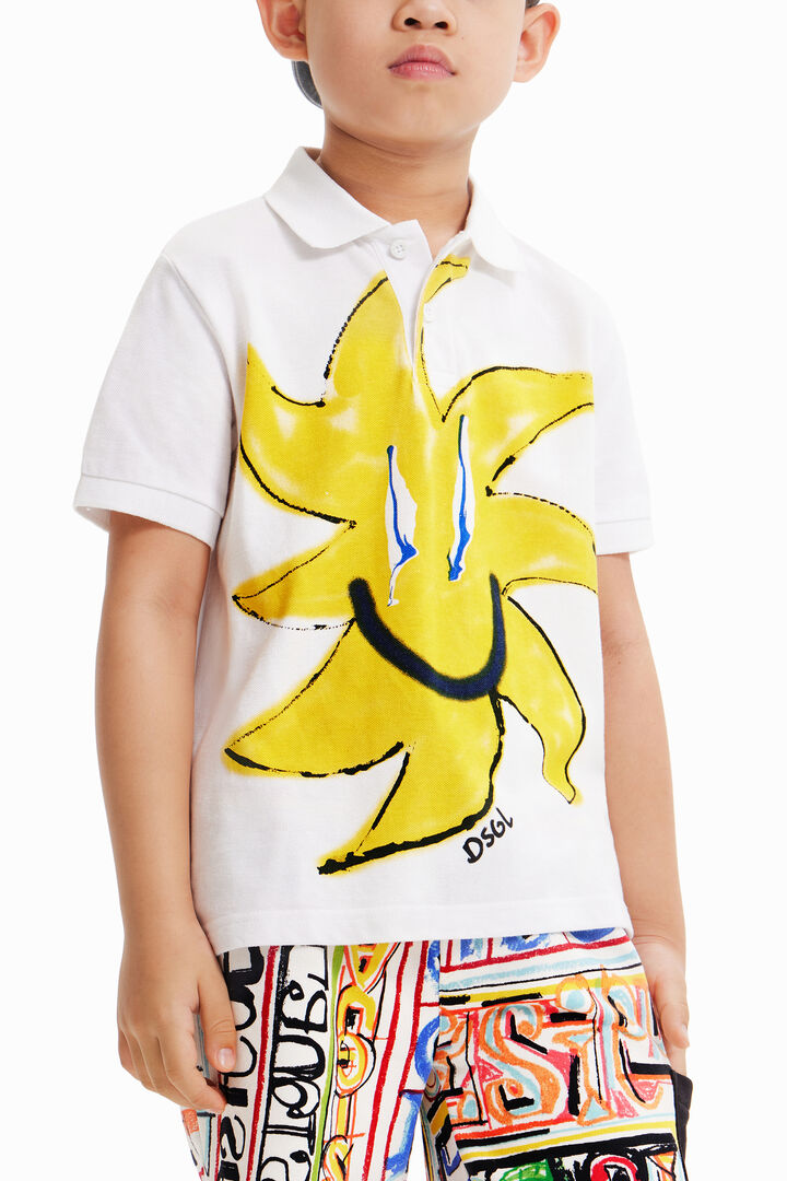 Sun knit polo shirt | Desigual