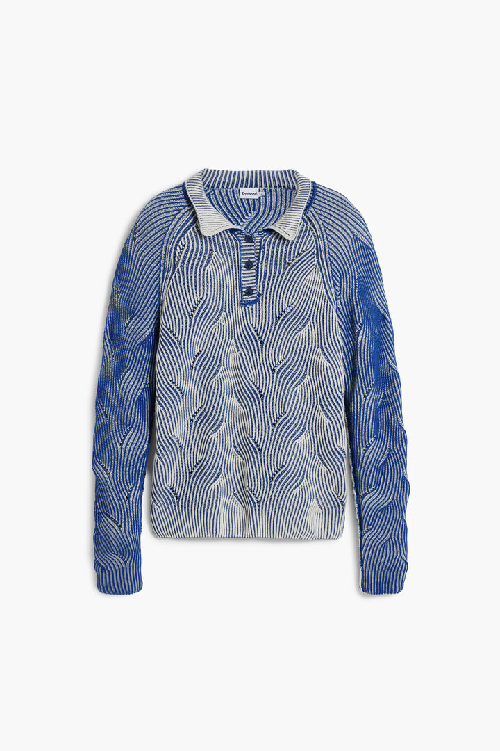 Heathered polo sweater | Desigual