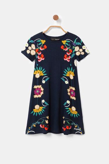 T Shirt Kleid Blumen Desigual Com