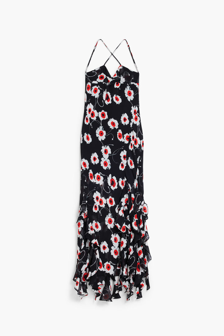 Poppy ruffle midi dress | Desigual
