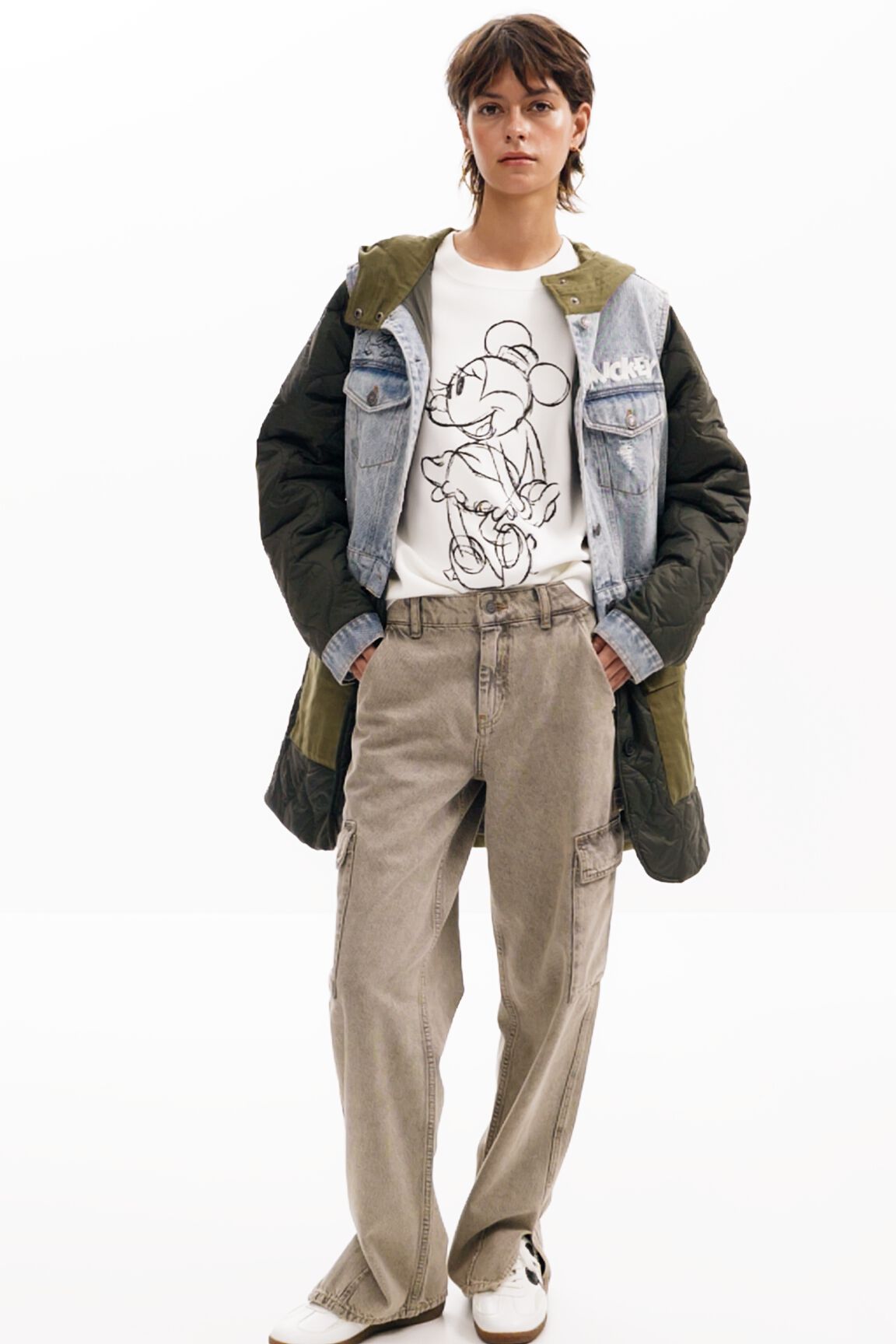 Hybrid parka with Mickey hood women's I Desigual.com Hybrid parka with Mickey hood women's I Desigual.com