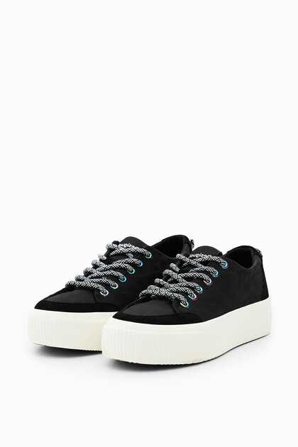 Sneakers plataforma animal print