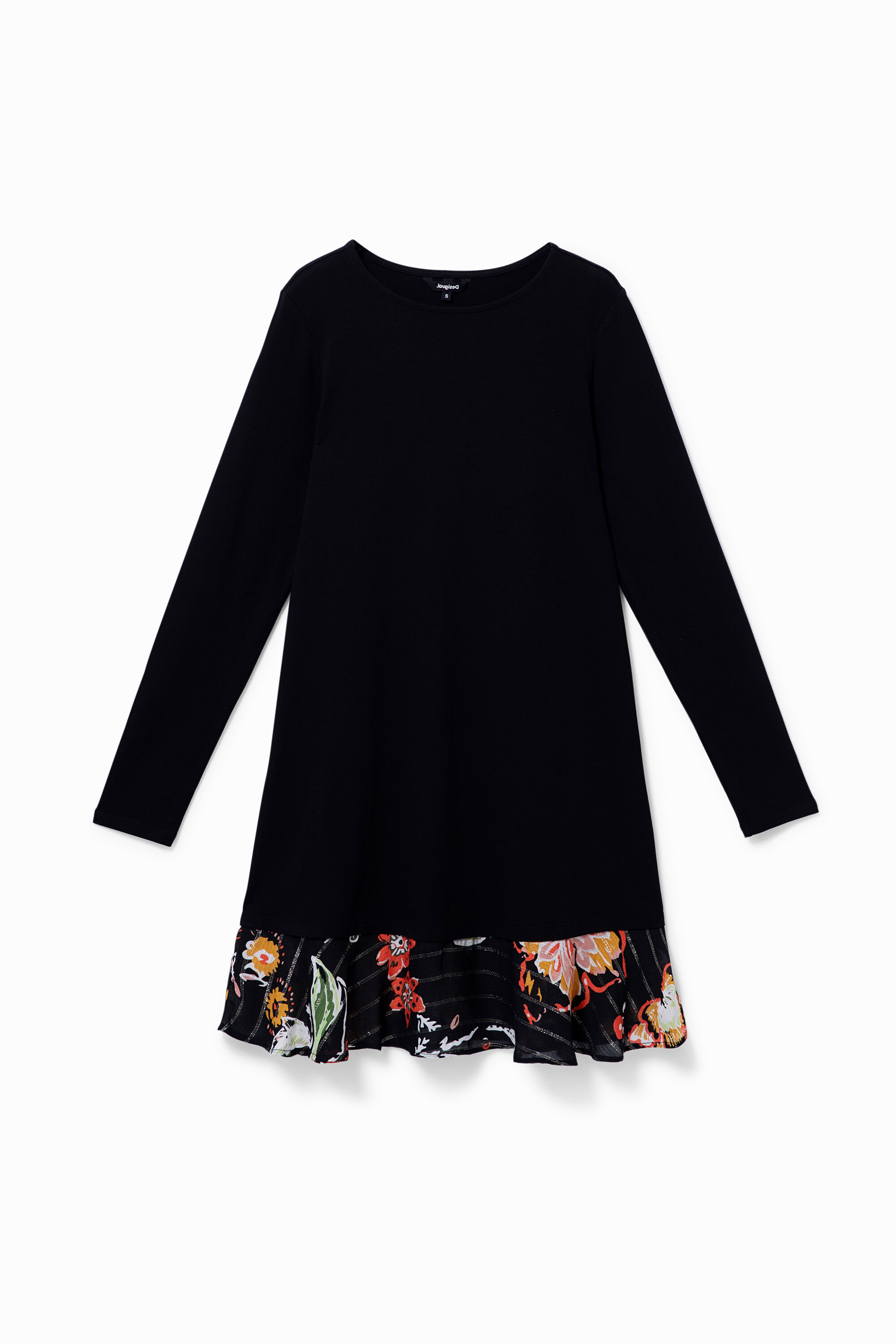 Robe courte à bas fleuri - Desigual - Modalova
