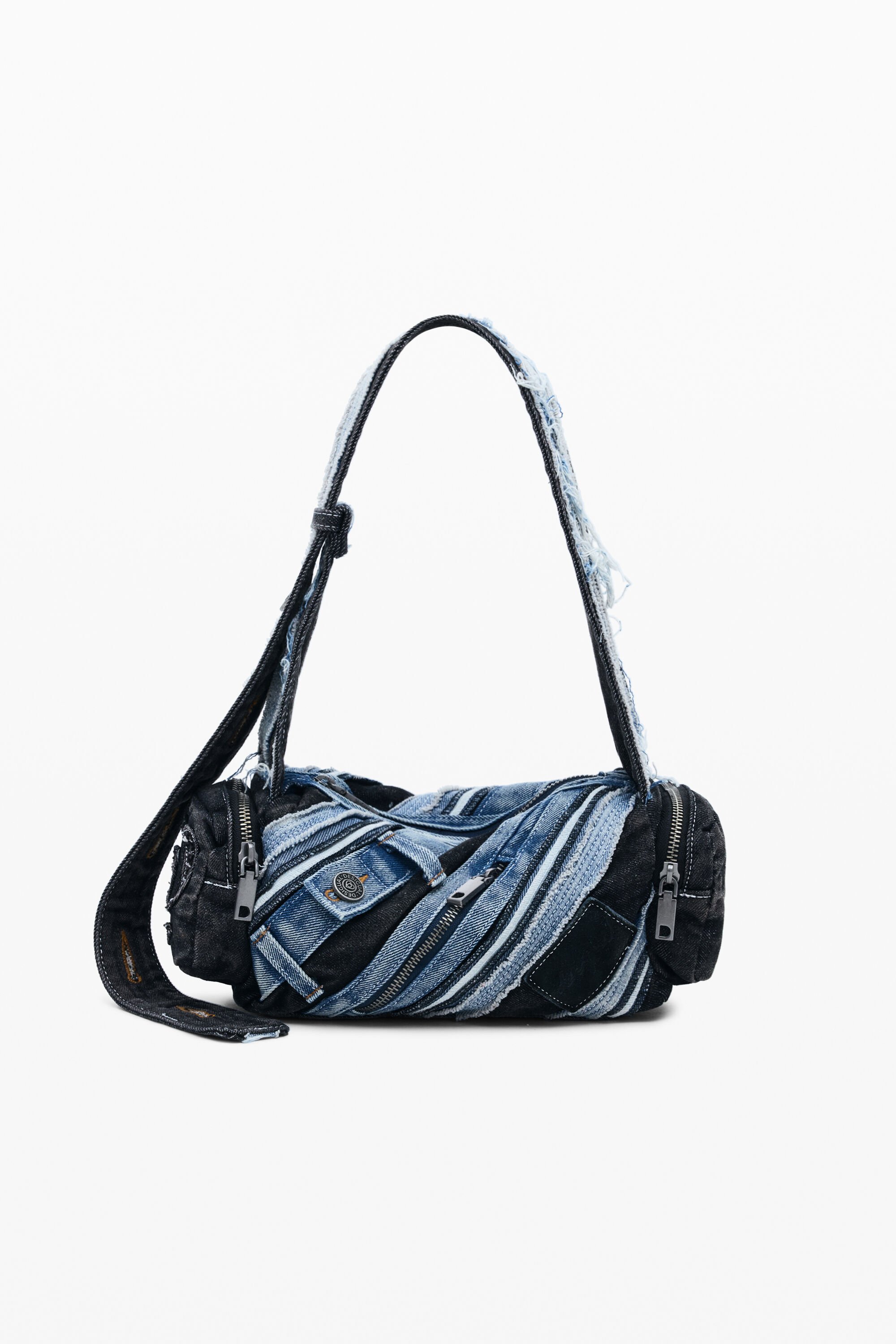 Sac en denim moyen patch - Desigual - Modalova