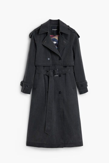 TRENCHCOAT MET LEDEREFFECT | Desigual