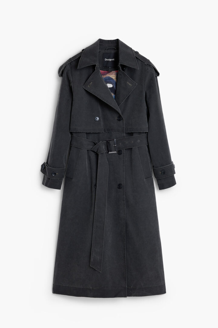 TRENCH COAT EFEITO PELE