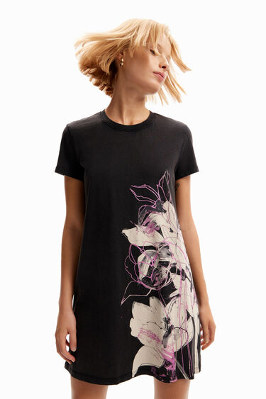 Floral mini T-shirt dress | Desigual