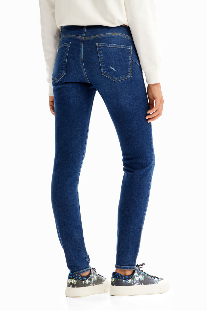 Vezene push-up uske traperice | Desigual