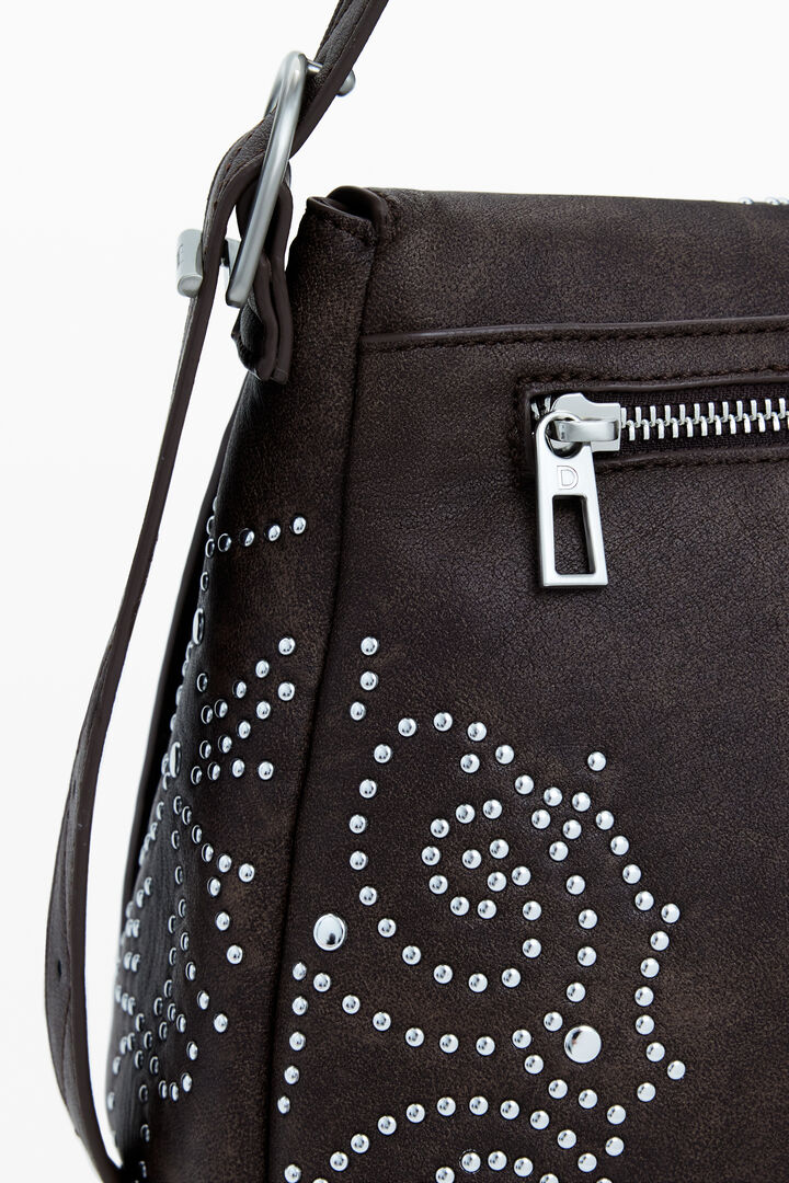 Medium faux leather buckle bag | Desigual