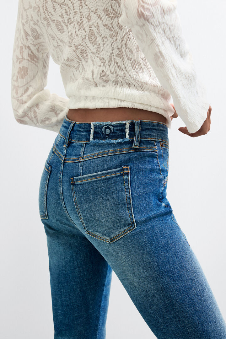 Skinny denim trousers