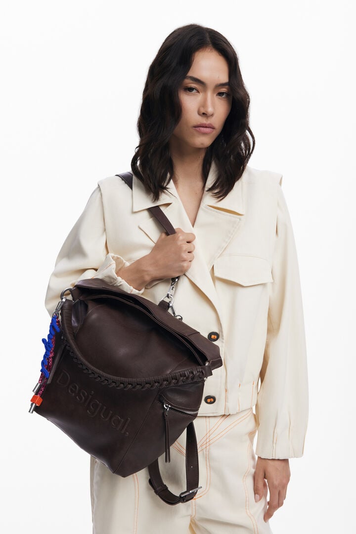 Mochila efecto ante logo grande | Desigual