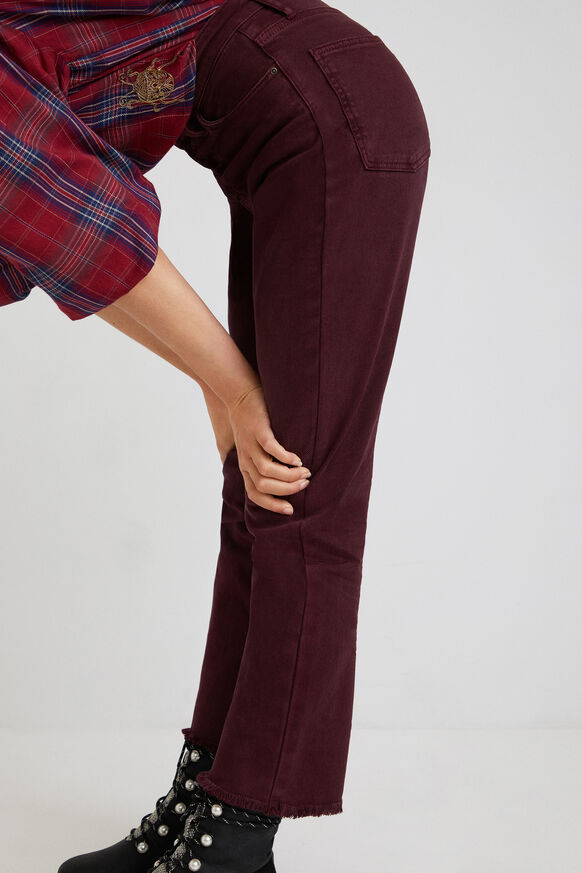 Straight ankle grazer trousers | Desigual