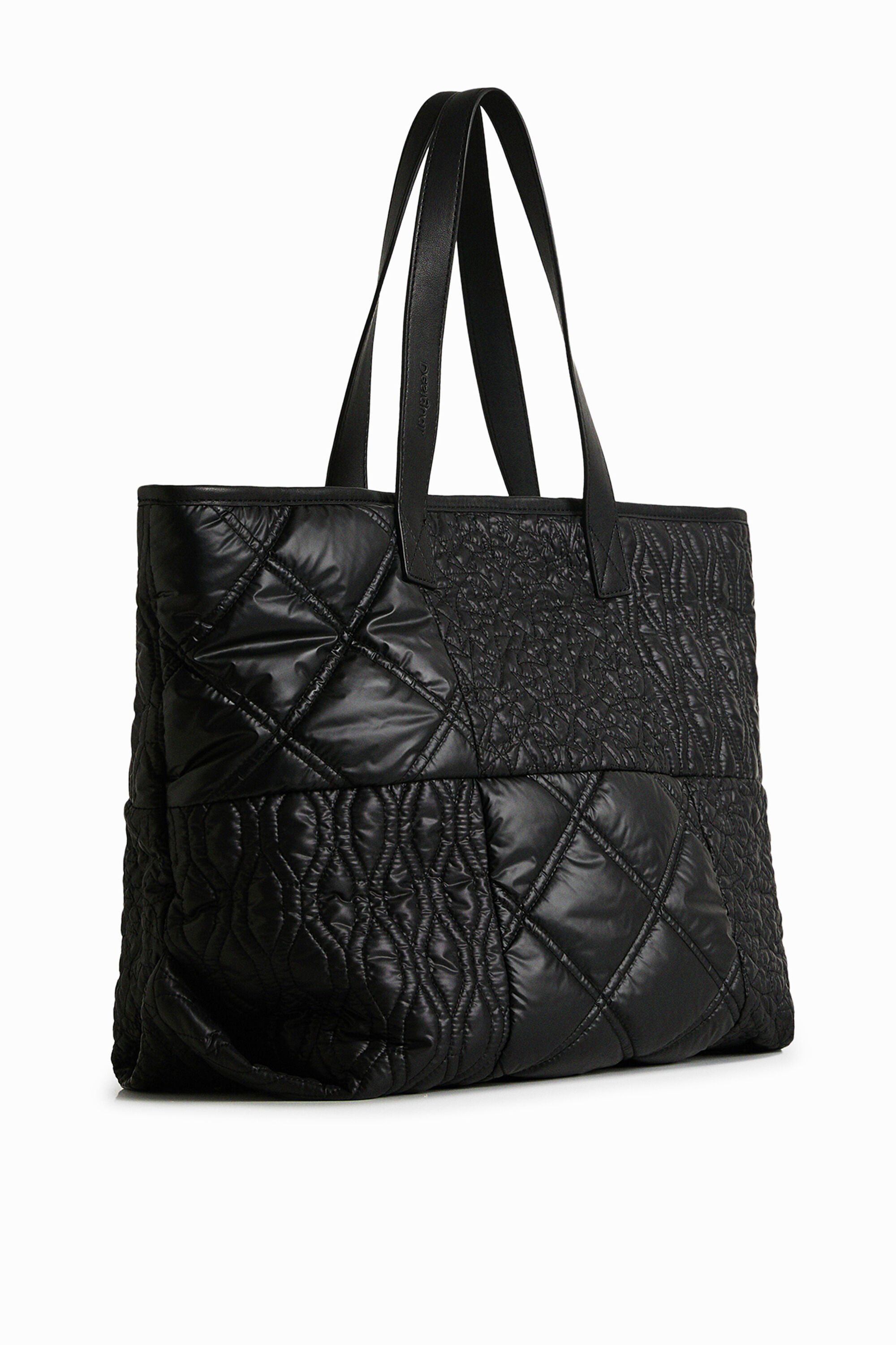Recycled textured shopper bag Desigual