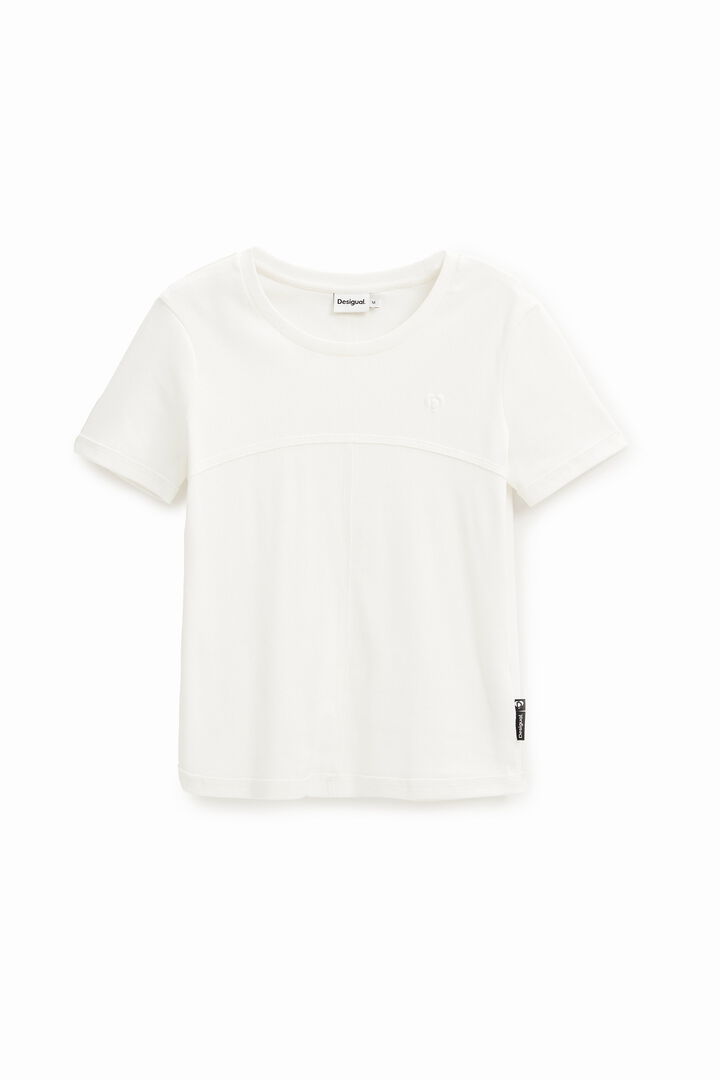 Camiseta patch canalé | Desigual