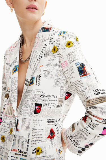 Newspaper blazer | Desigual