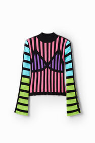 Jersei canalé ratlles María Escoté | Desigual