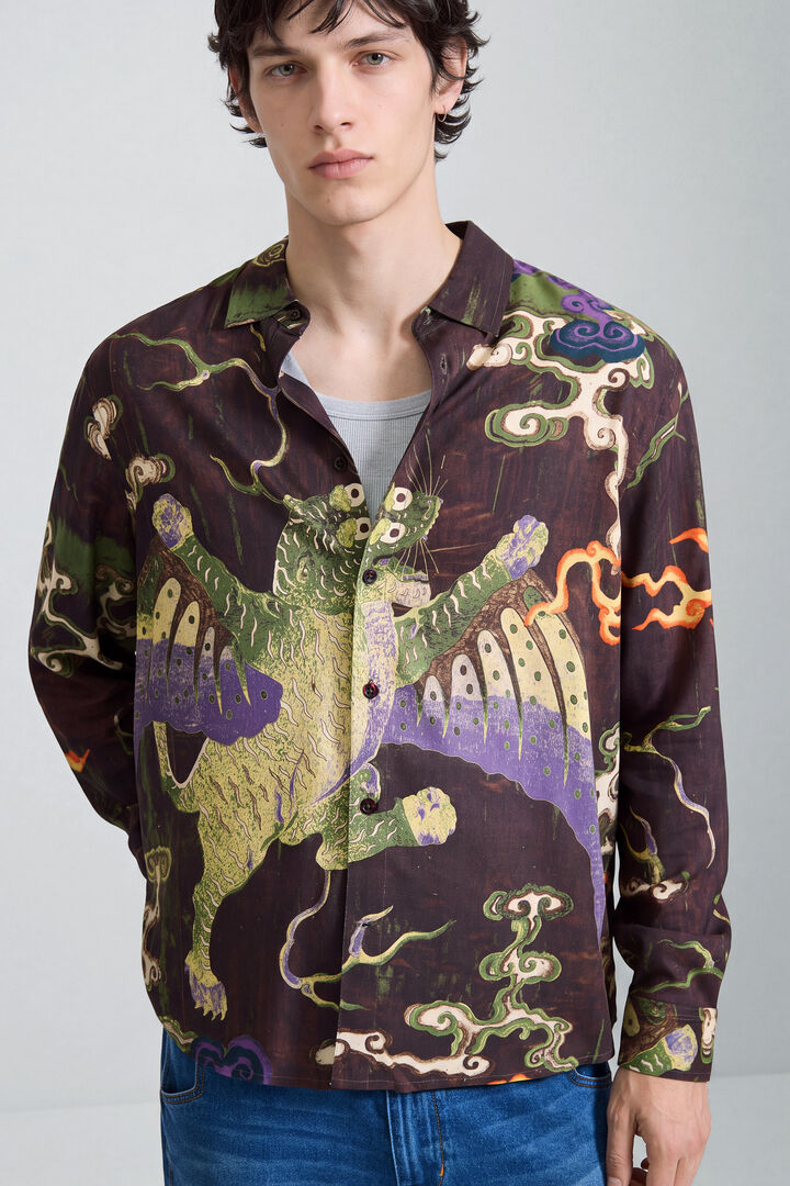 PRINTED LONG SLEEVE SHIRT
