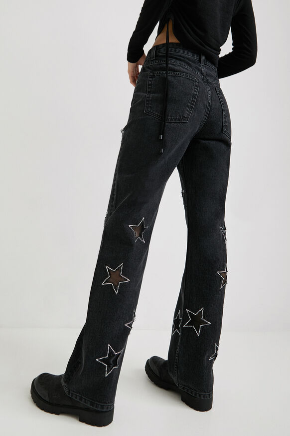 Jeans Slim Fit Sterne Glitzer | Desigual