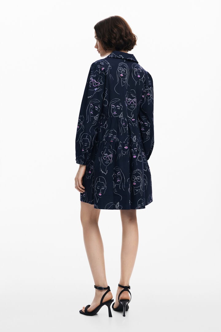 Mini dress with faces | Desigual