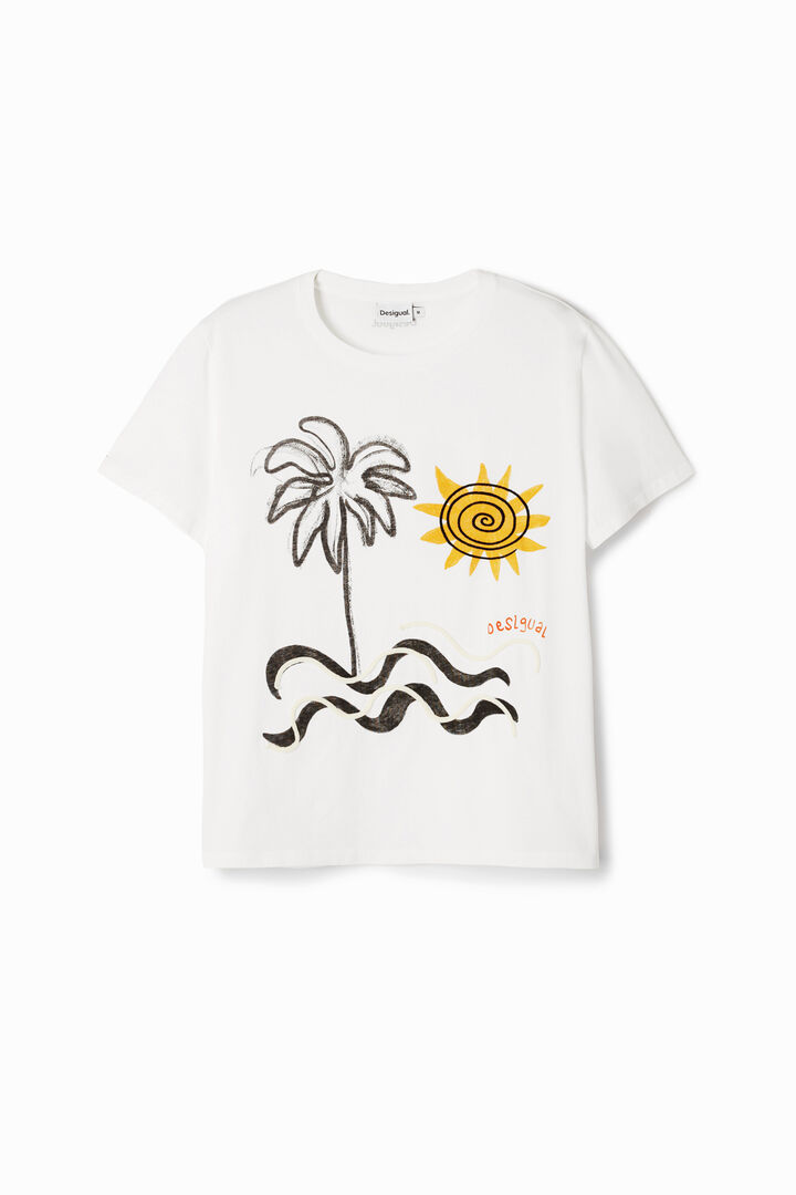 T-shirt à manches courtes île | Desigual