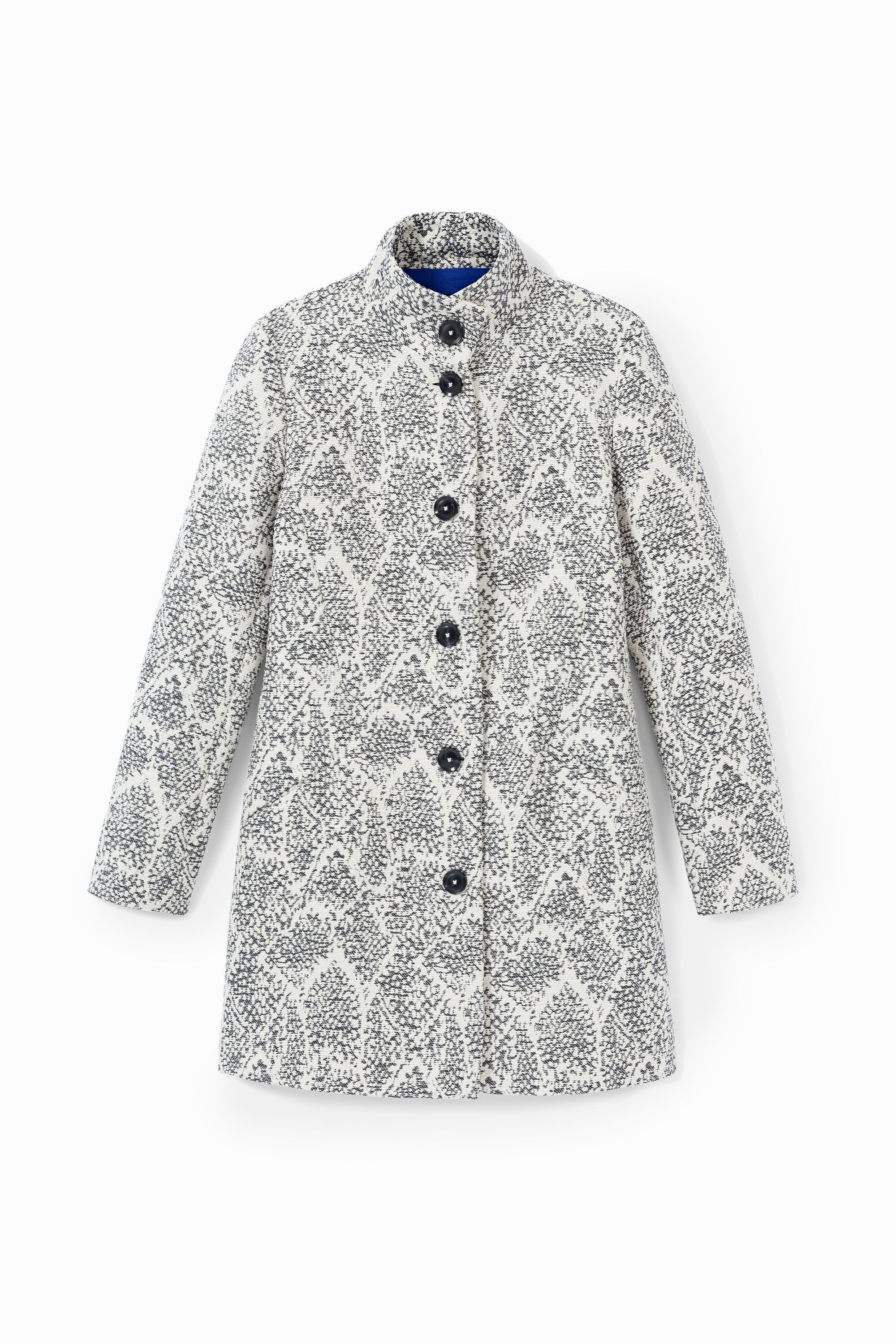 Desigual black and cheap white coat
