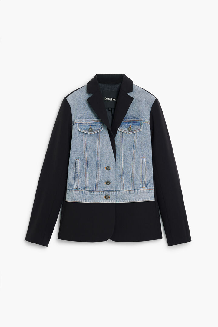 kombinovan&eacute; denim sako
