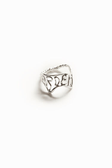 Ring Message Goldbad Zalio | Desigual