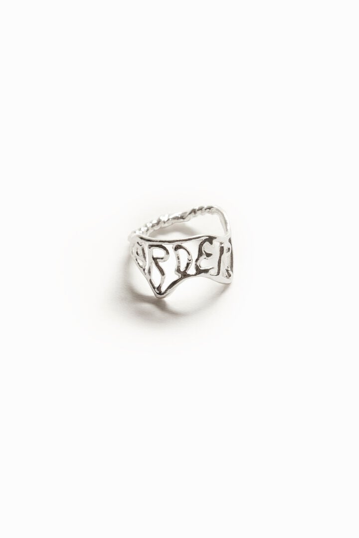 Zalio silver plated message ring