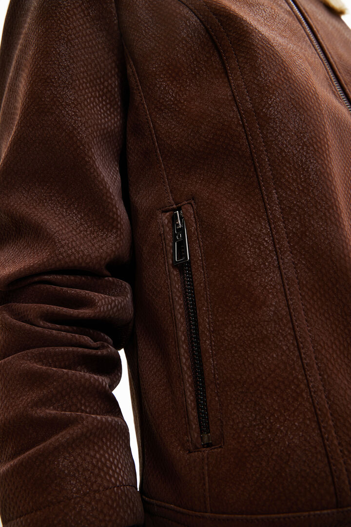 Chaqueta efecto ante | Desigual