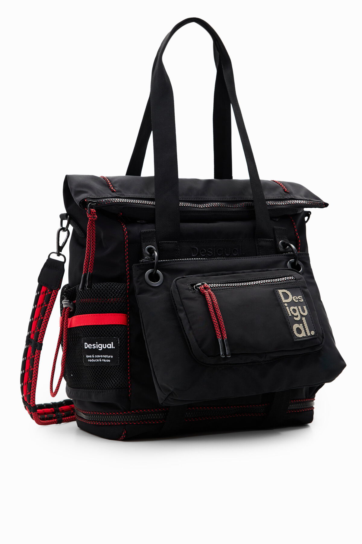 DESIGUAL XL MULTIPOSITION VOYAGER BACKPACK Desigual XL MULTI-POSITION VOYAGER - Rucksack - white  main image 4