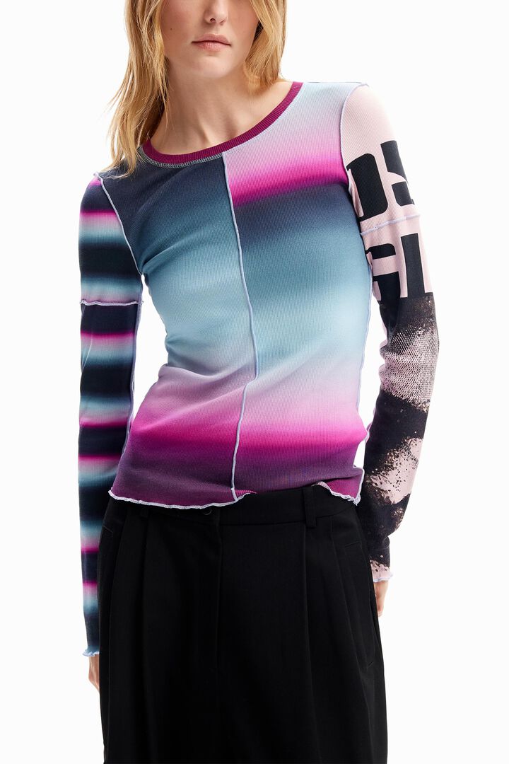 Camiseta patchwork tie-dye | Desigual