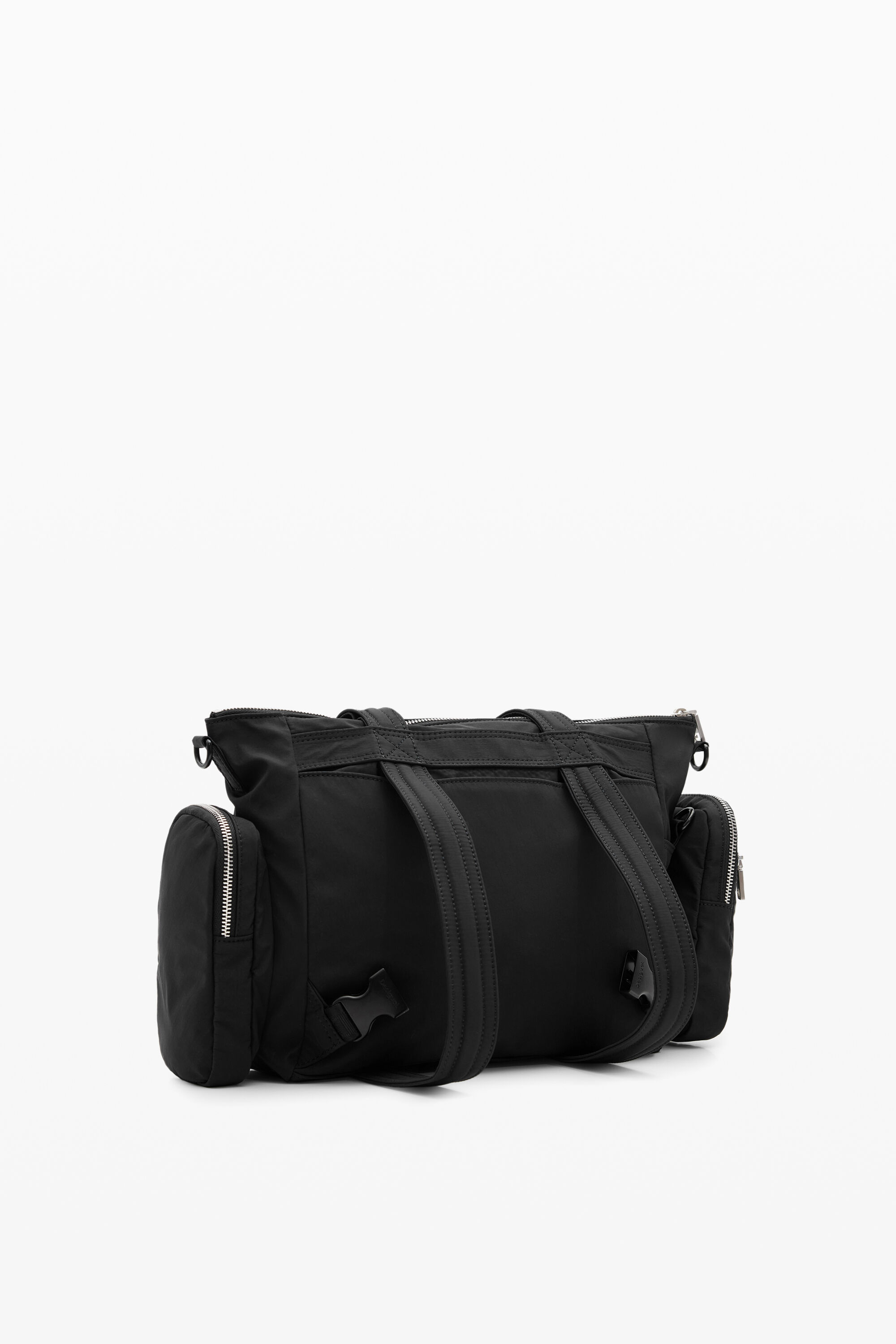 Bag with large handles and zipper