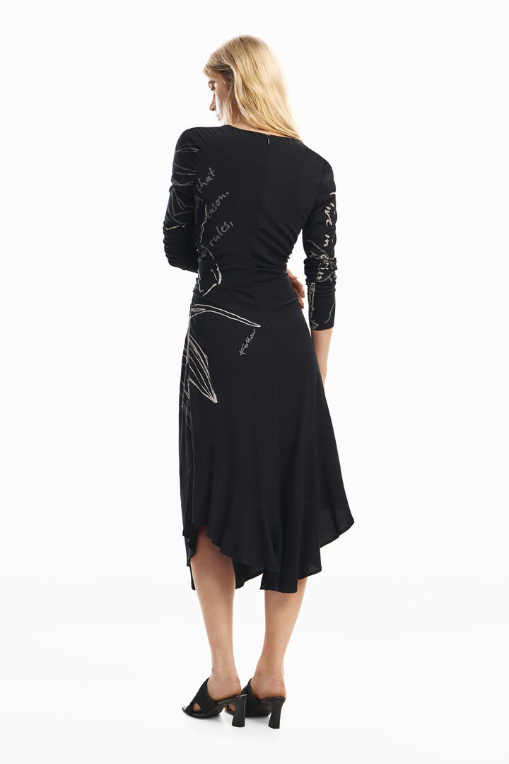 Vestido midi flor | Desigual