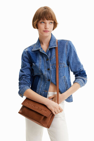 Midsize half logo crossbody bag | Desigual