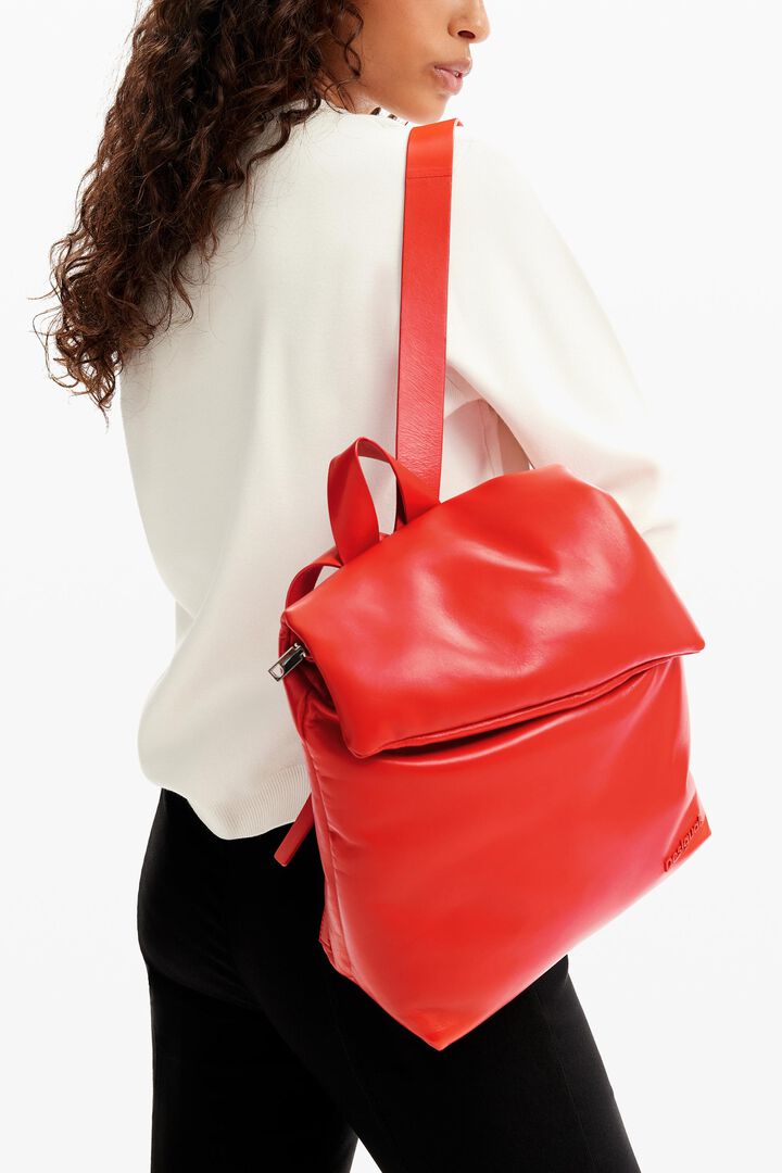 Small leather backpack