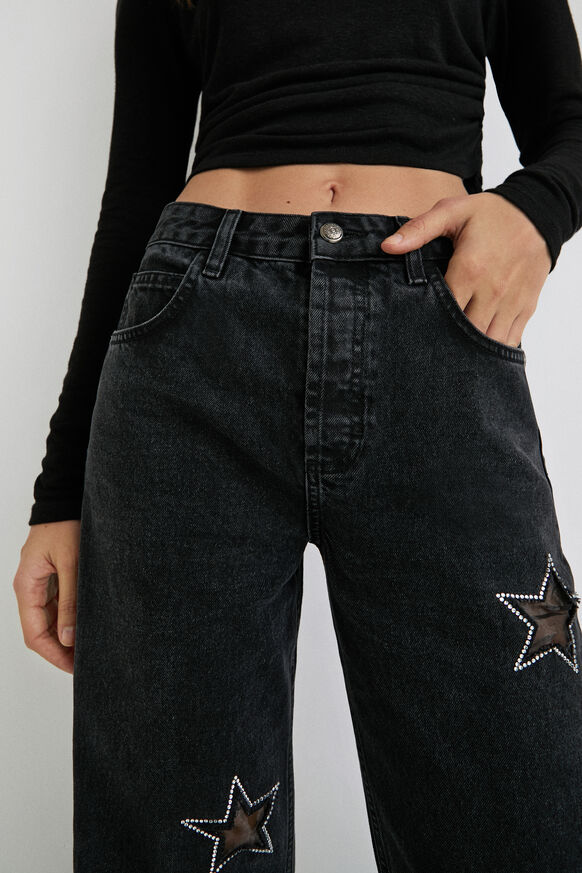 Jeans Slim Fit Sterne Glitzer | Desigual