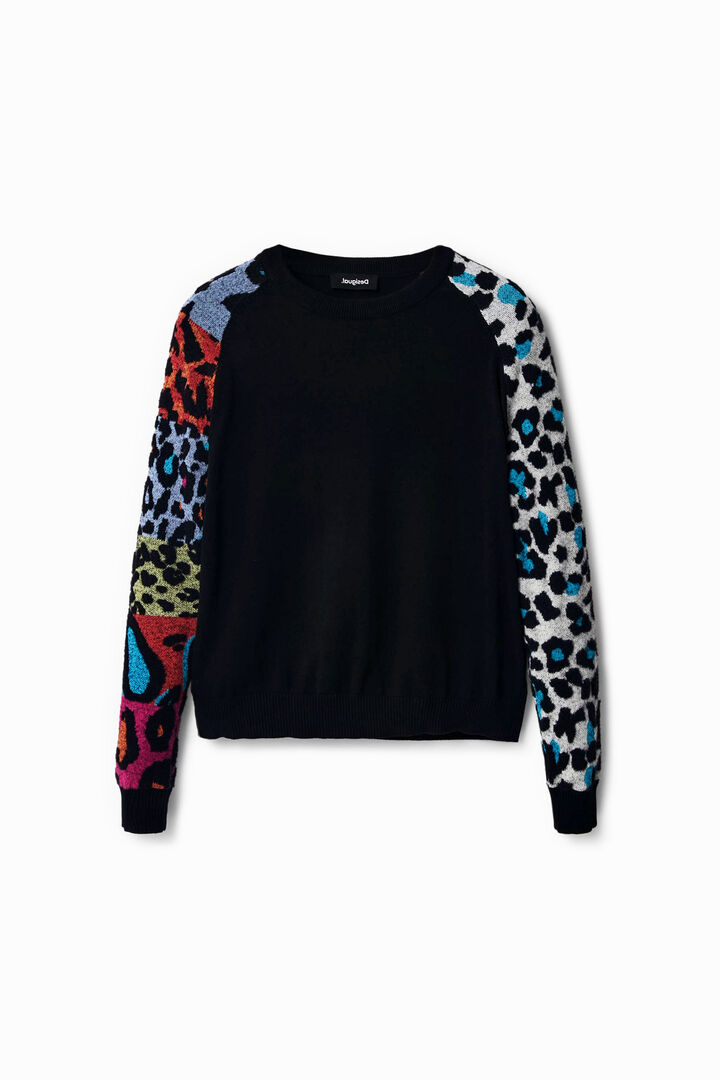 Jersey mangas animal print | Desigual
