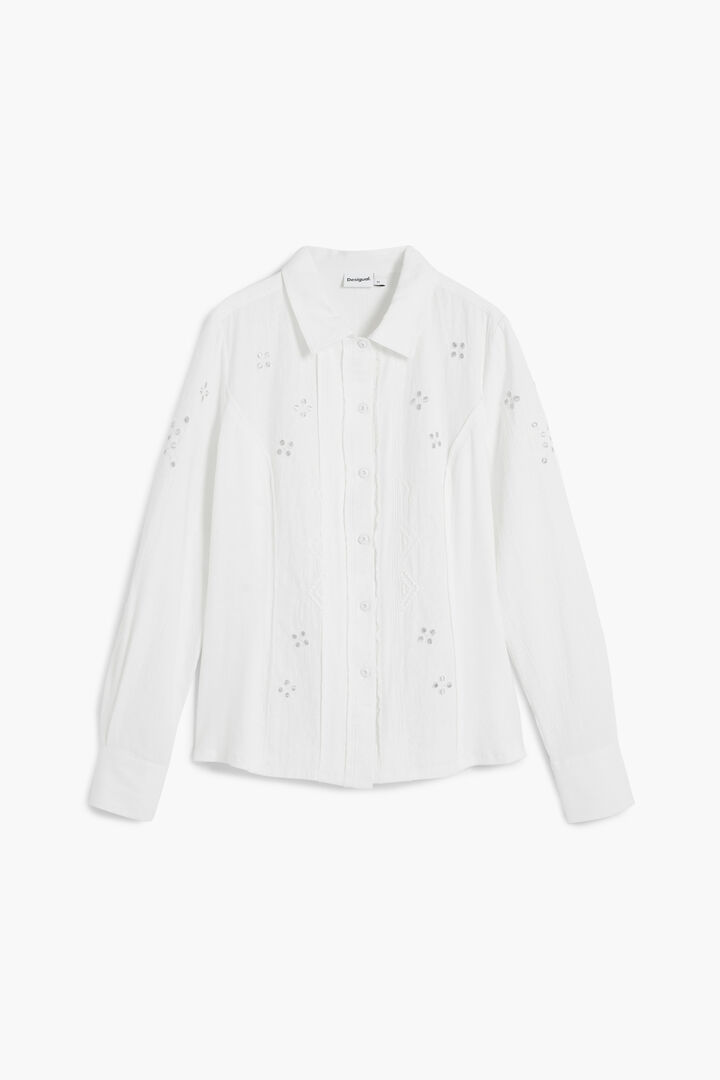 Camisa ajustada bordada | Desigual