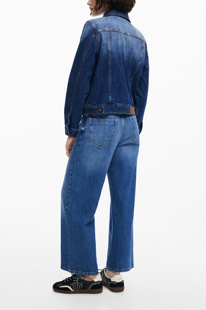 Floral trucker denim jacket | Desigual