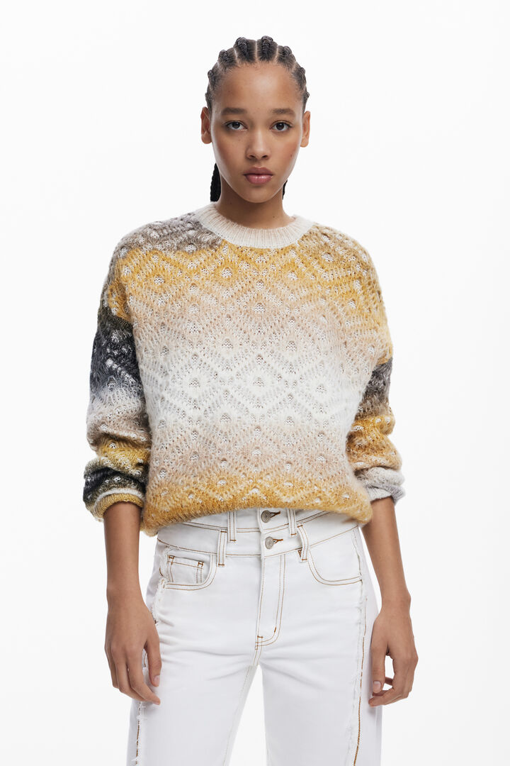 Cable knit sweater