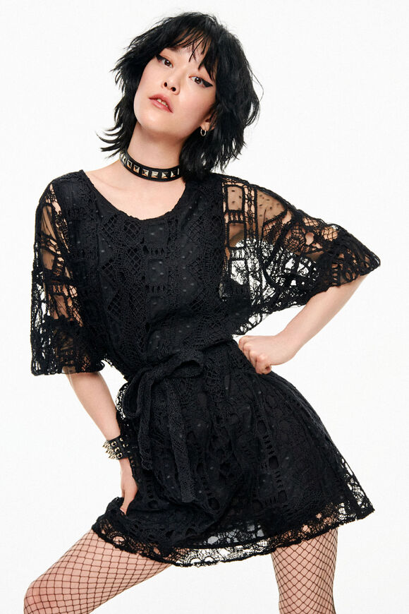 Vestido estilo crochet Johnson Hartig