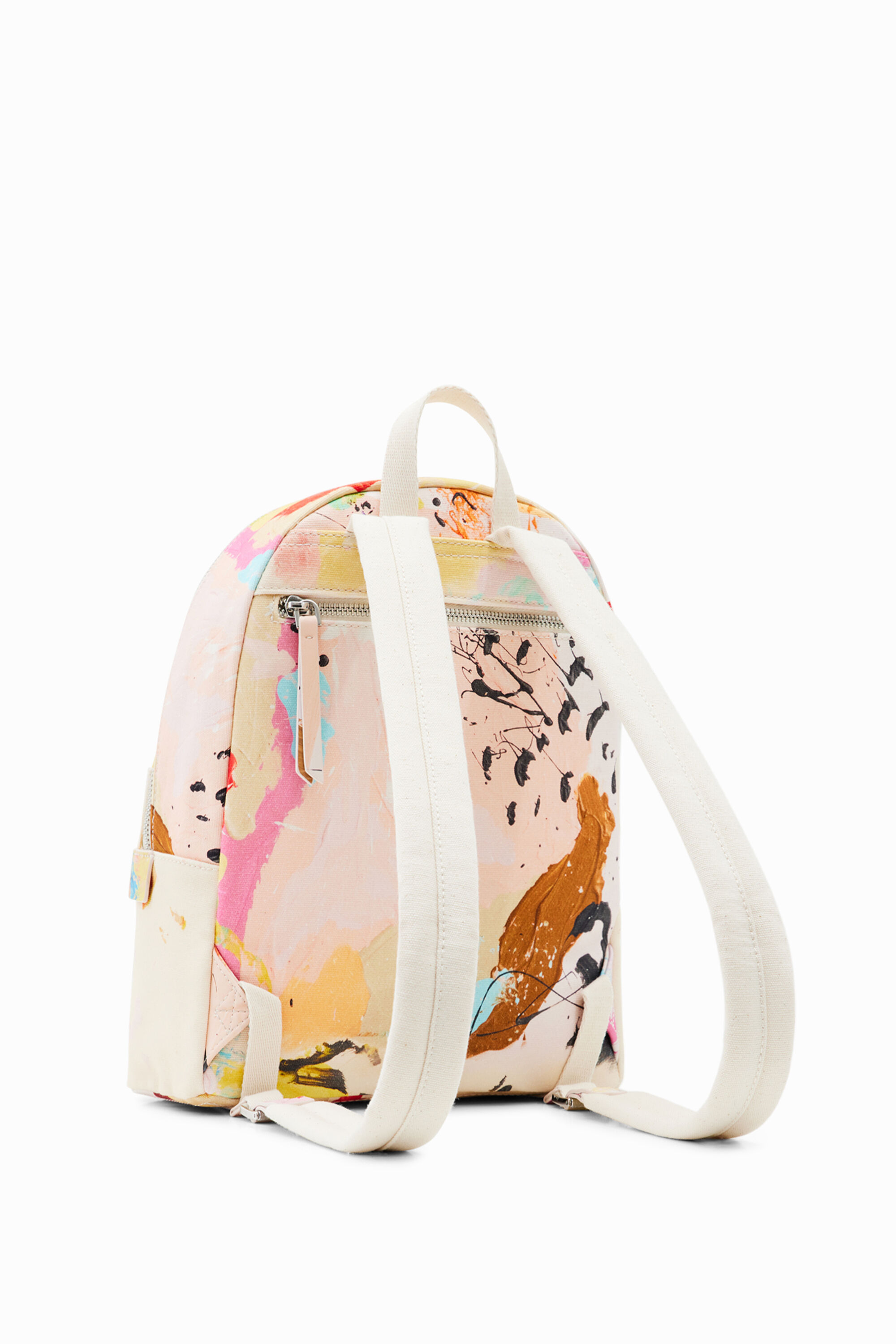 Shop Desigual Small Painting Backpack In White